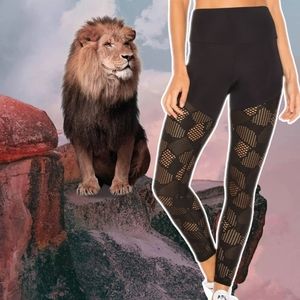Onzie Half & Half laser cut honeycomb leggings